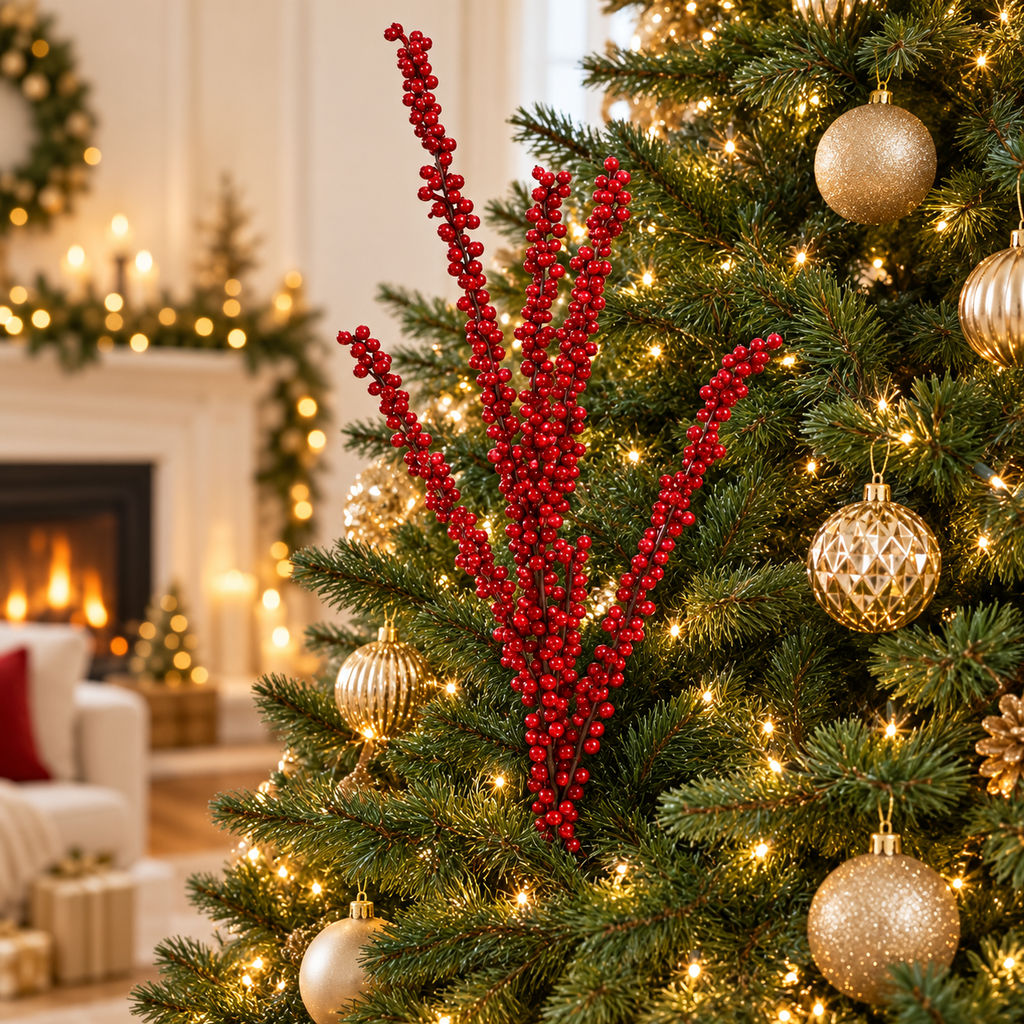 Red Berry Christmas Branch