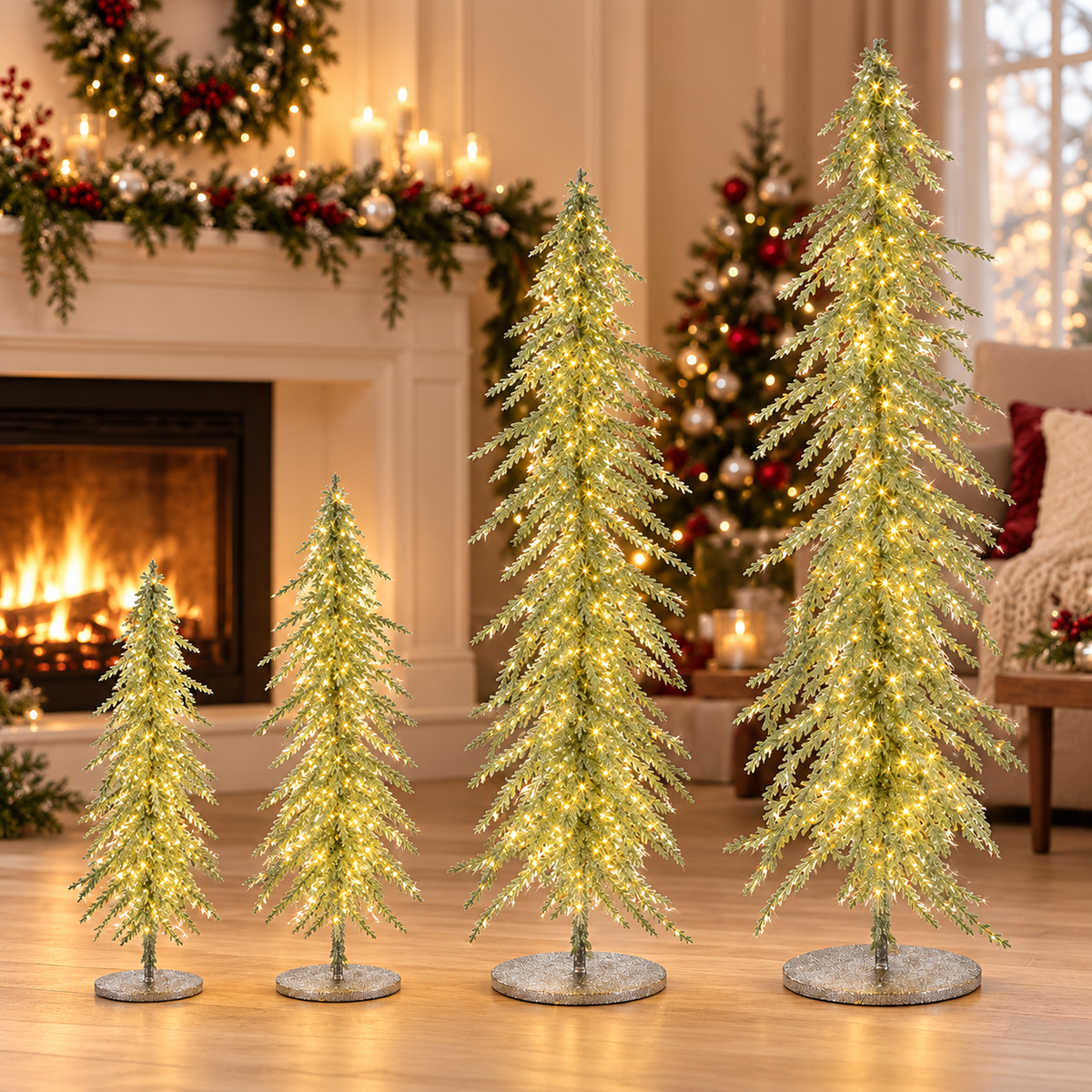 Light Green Glitter Christmas Tree