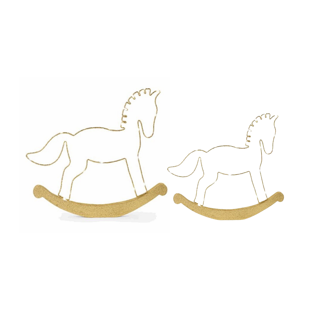 Rocking Horse with LED Lights