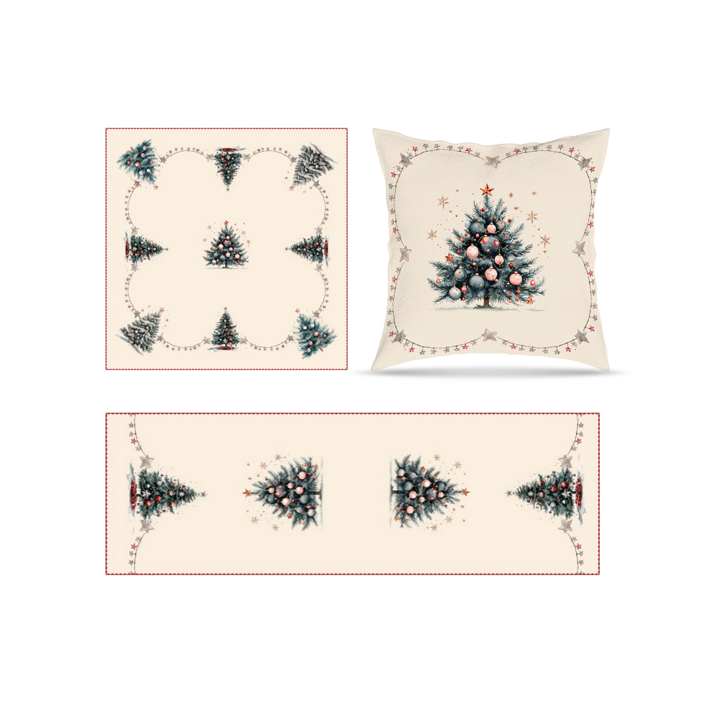 ASSIA 01 CREAM - Embroidered Table Linen Collection