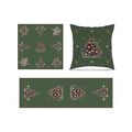 ASSIA 01 GREEN - Embroidered Table Linen Collection