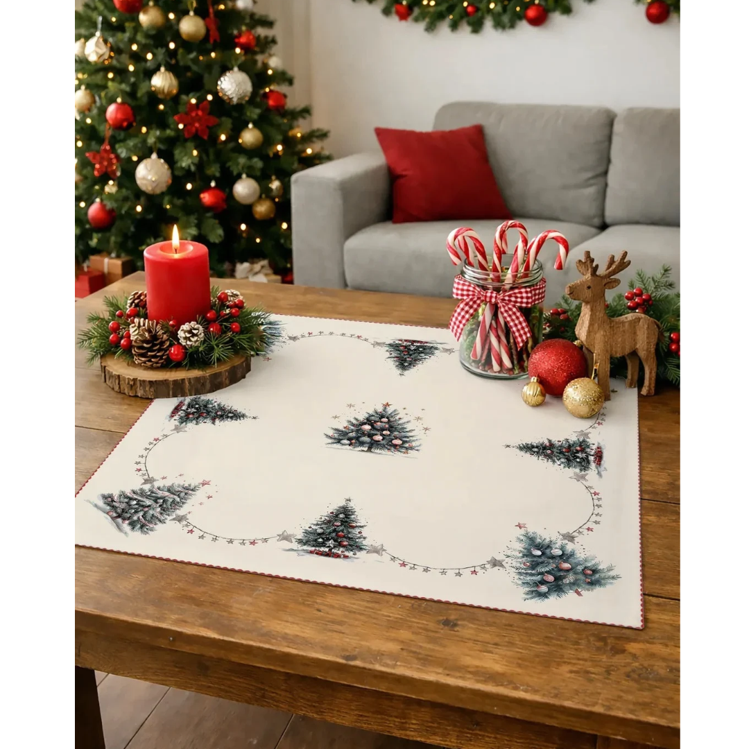 ASSIA 01 CREAM - Embroidered Table Linen Collection