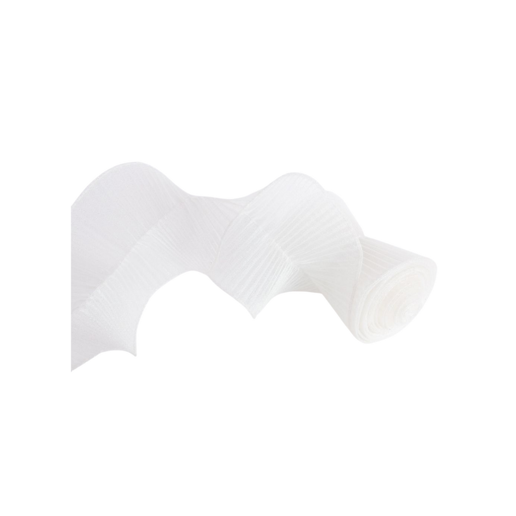 White Spiral Ribbon