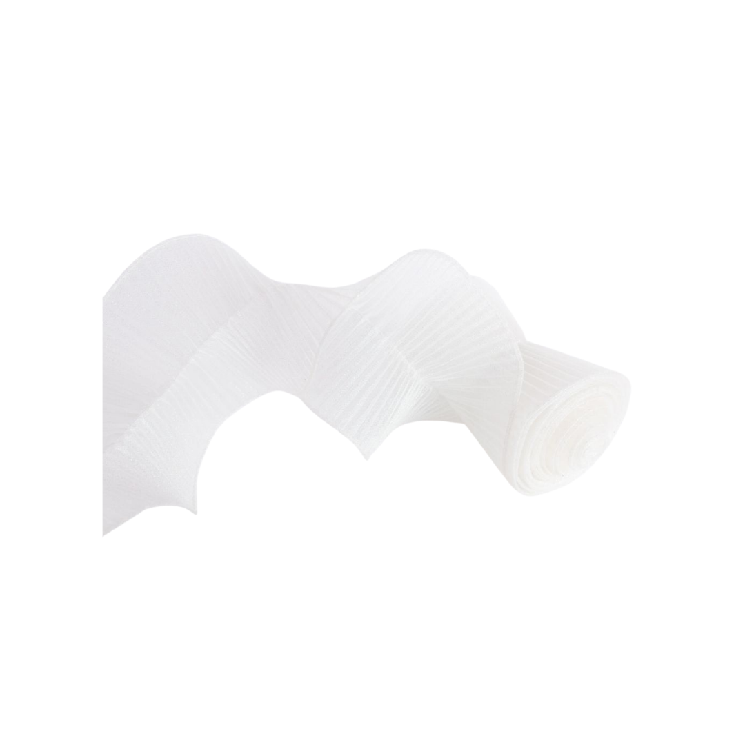 White Spiral Ribbon