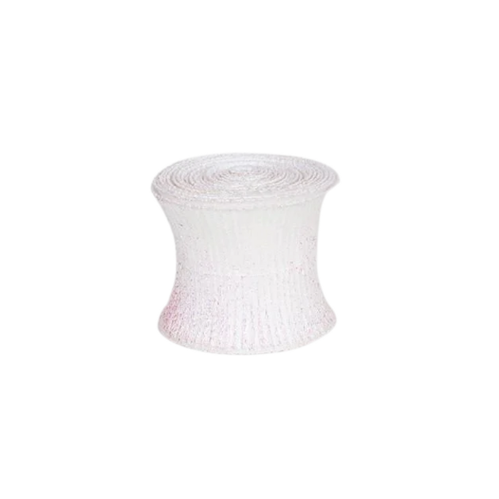 White Spiral Ribbon