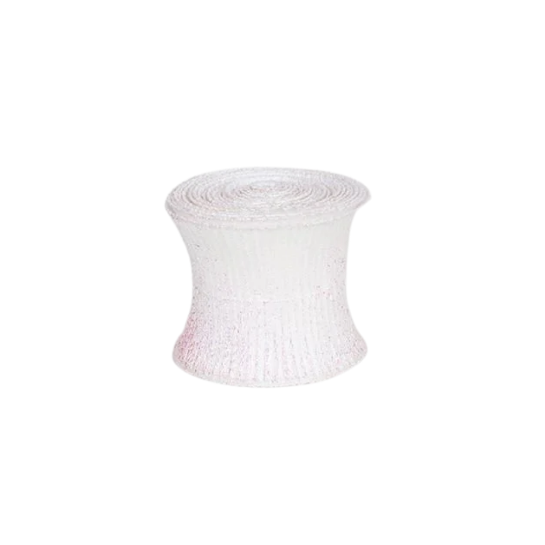 White Spiral Ribbon