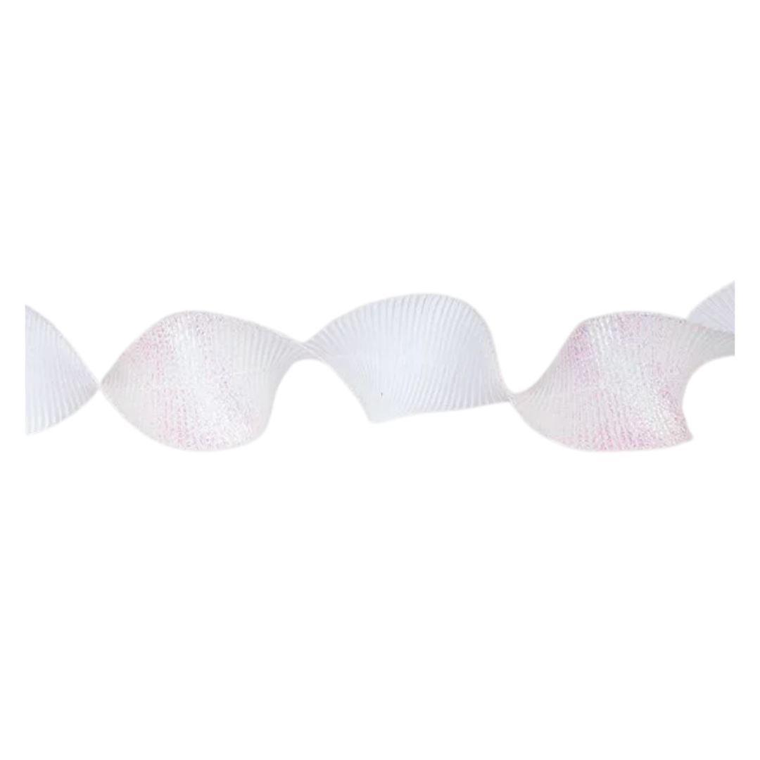 White Spiral Ribbon