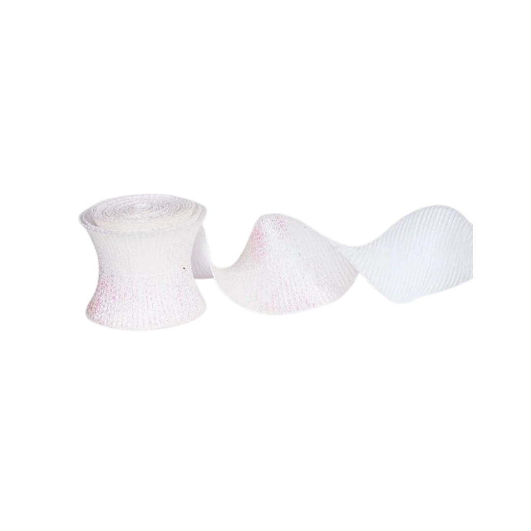 White Spiral Ribbon