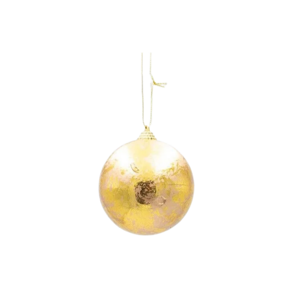 Metallic Gold Foam Christmas Baubles