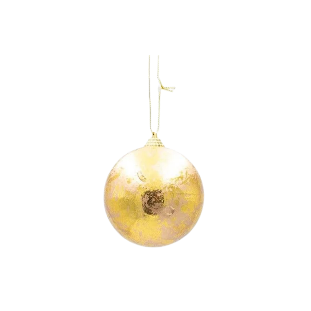 Metallic Gold Foam Christmas Baubles