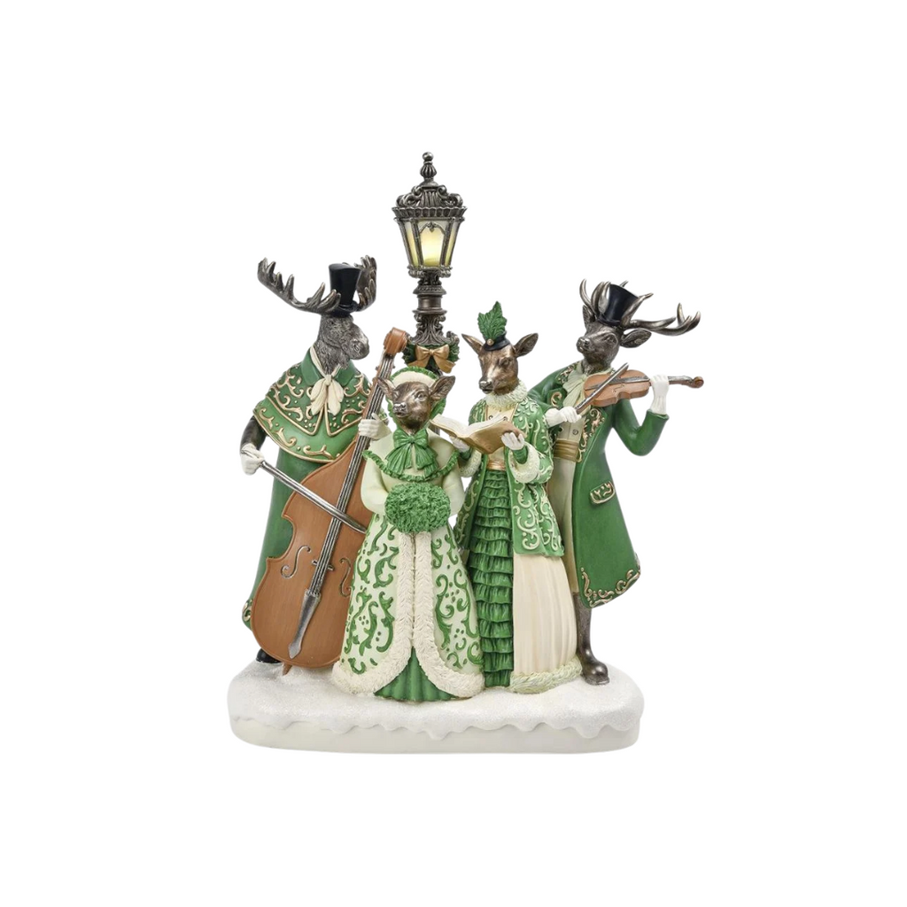 Victorian Deer Choir with Lights