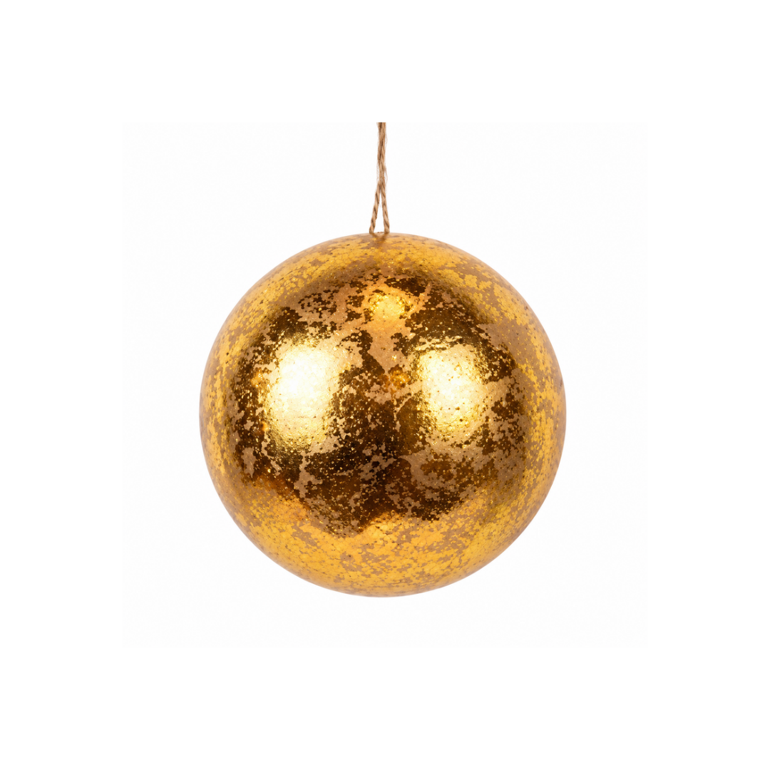 Metallic Gold Foam Christmas Bauble