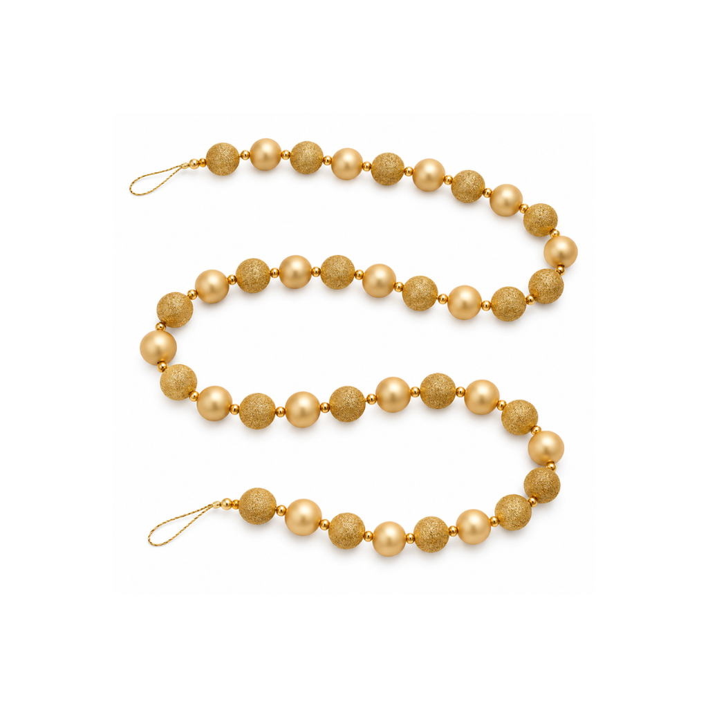 Gold Bauble Garland