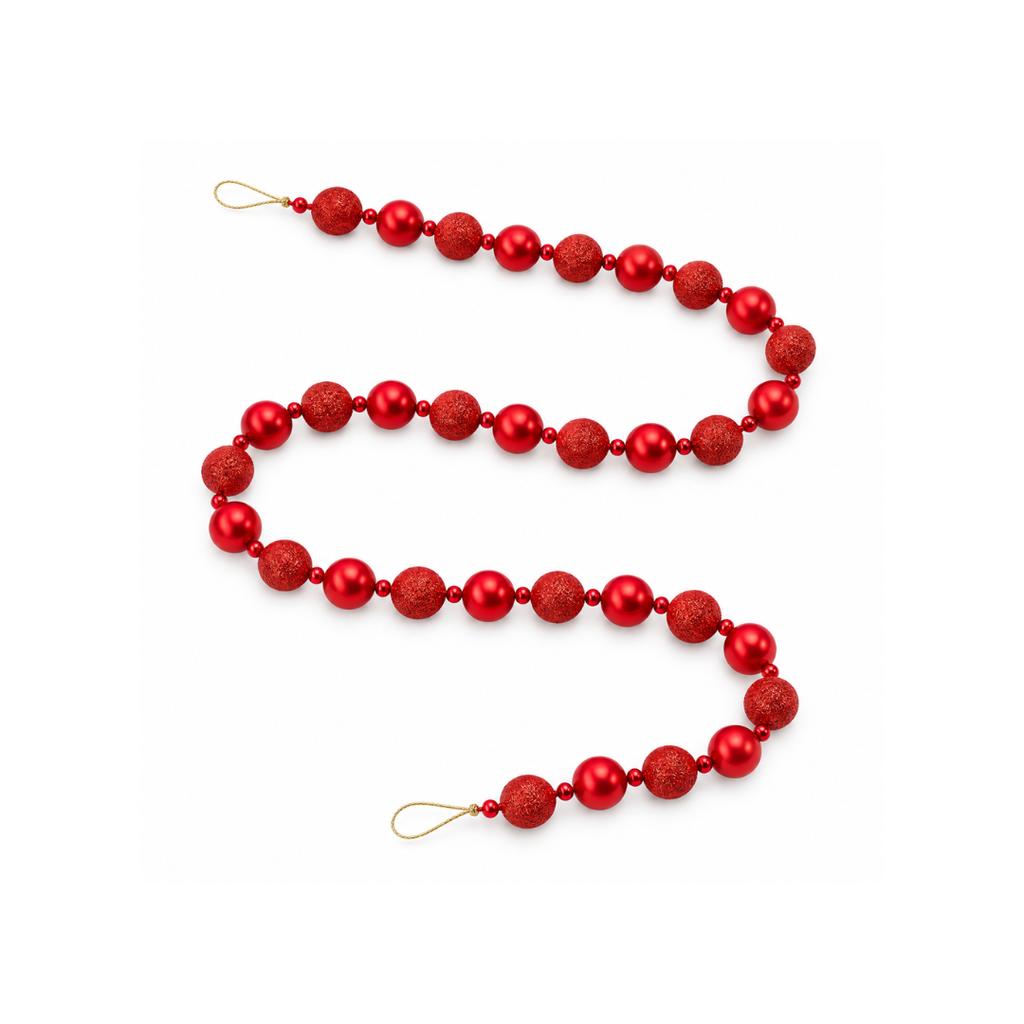 Red Bauble Garland
