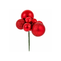 Red Christmas Bauble Pick