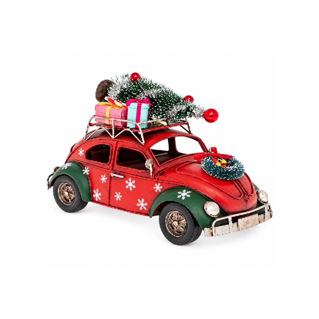 Retro Metal Christmas Car