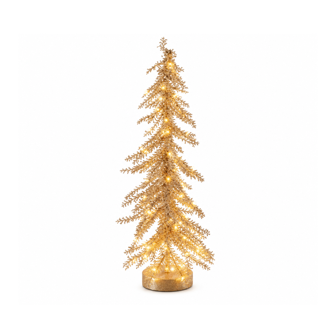 Champagne Glitter Christmas Tree