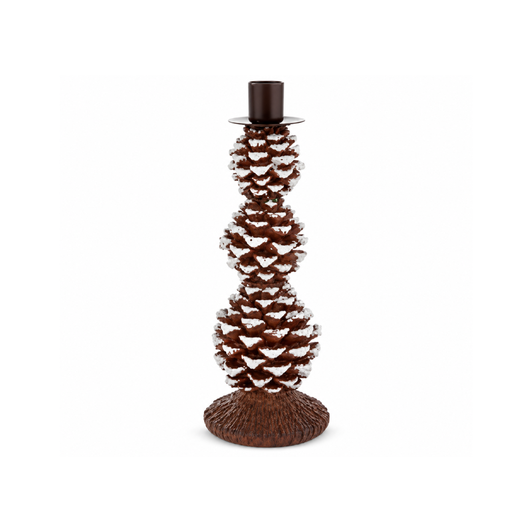 Polyresin Pinecone Candle Holder