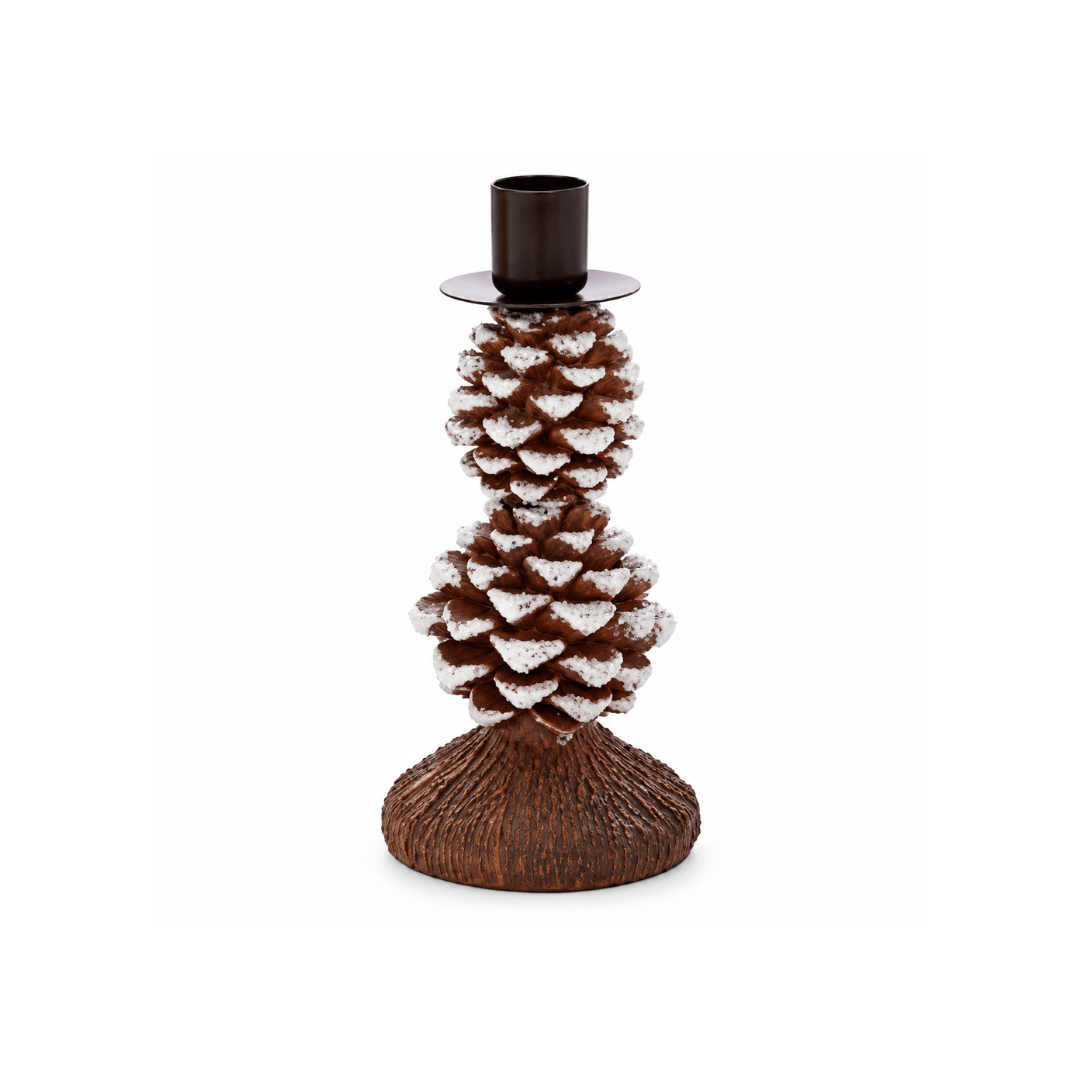 Polyresin Pinecone Candle Holder