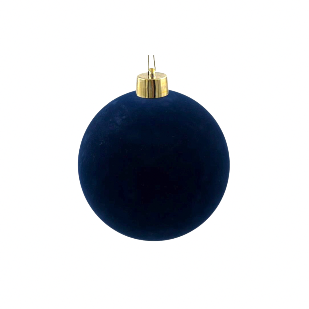 Plastic Dark Blue Velvet Ball