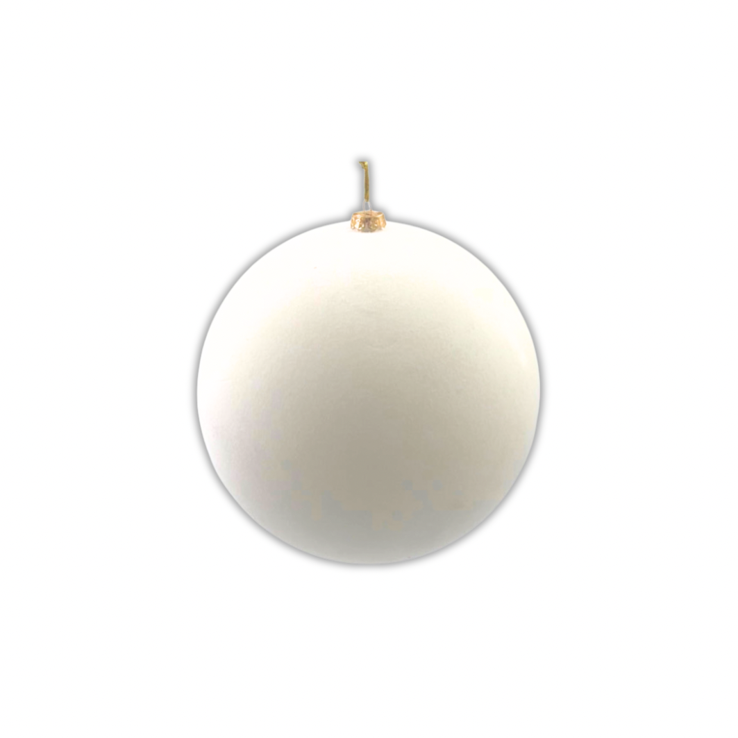 Plastic White Velvet Ball