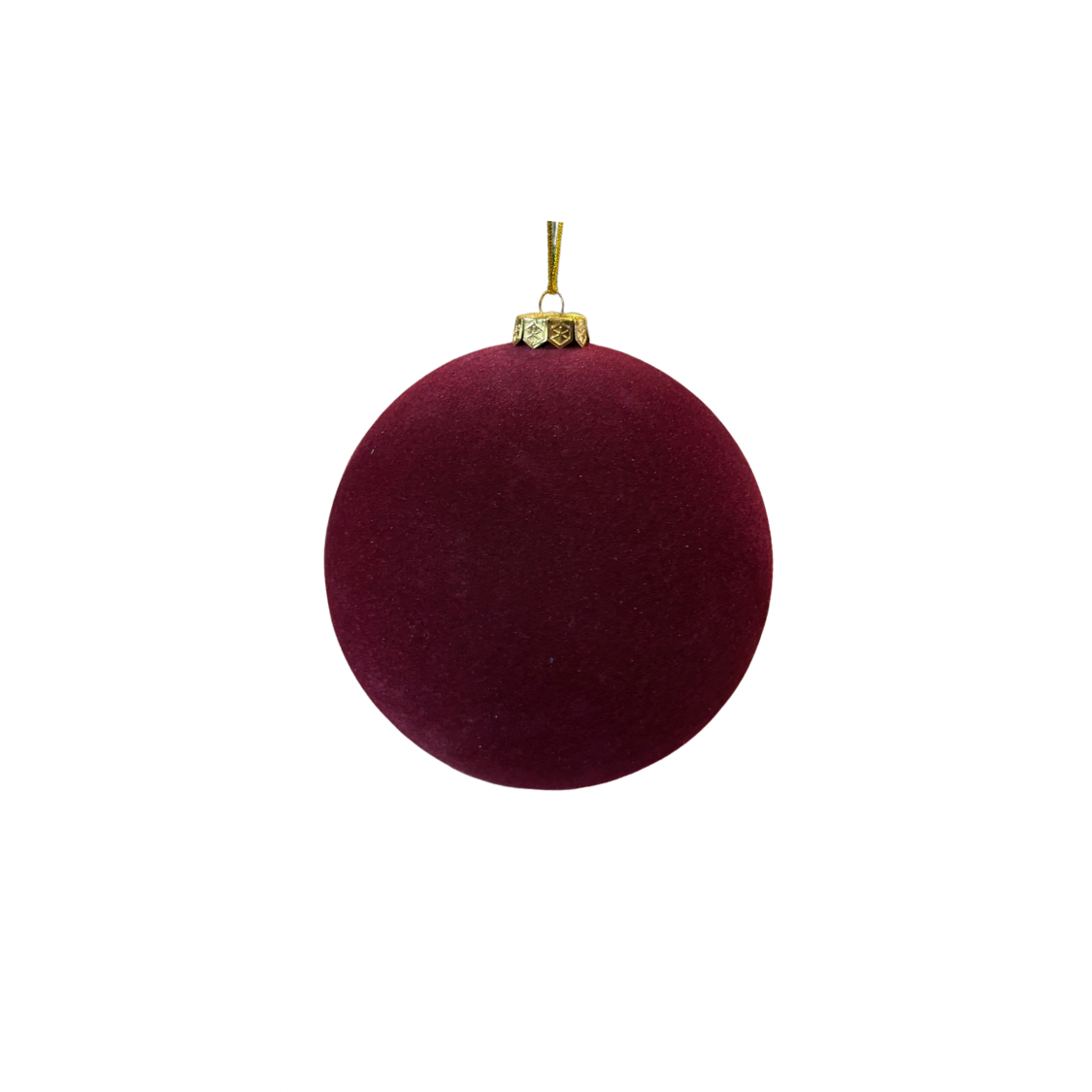 Plastic Burgundy Velvet Ball