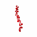 Red Velvet Plastic Ball Chain