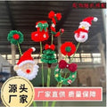 Christmas Knitting Bouquet Hand-Woven Crochet F25-24