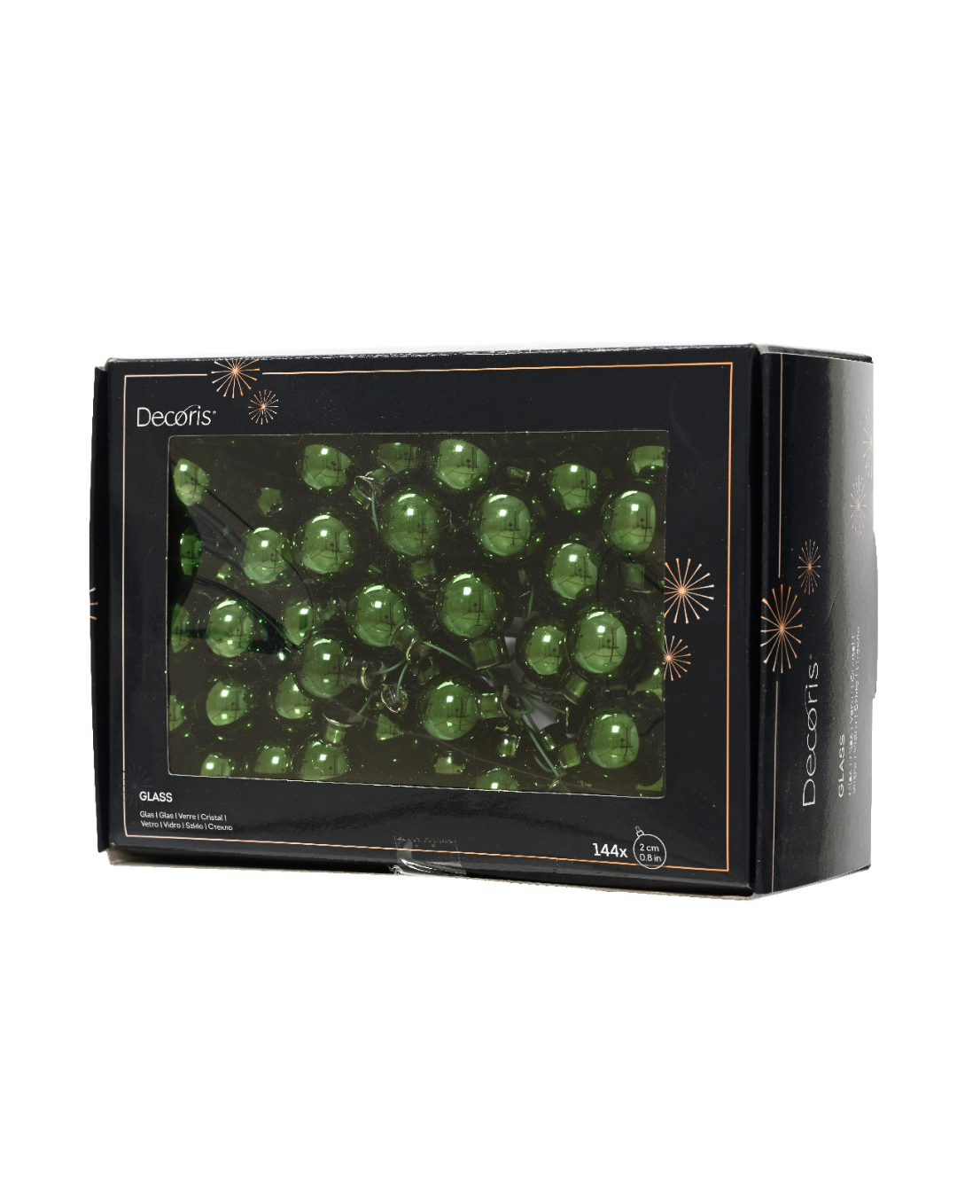 Pine Green Glass Baubles 712013