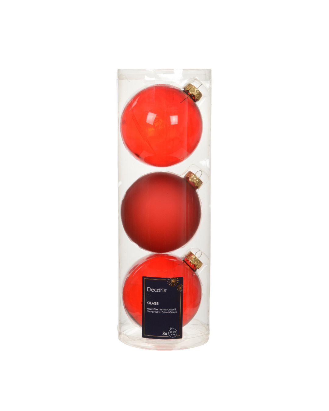 Baubles glass Red 142002