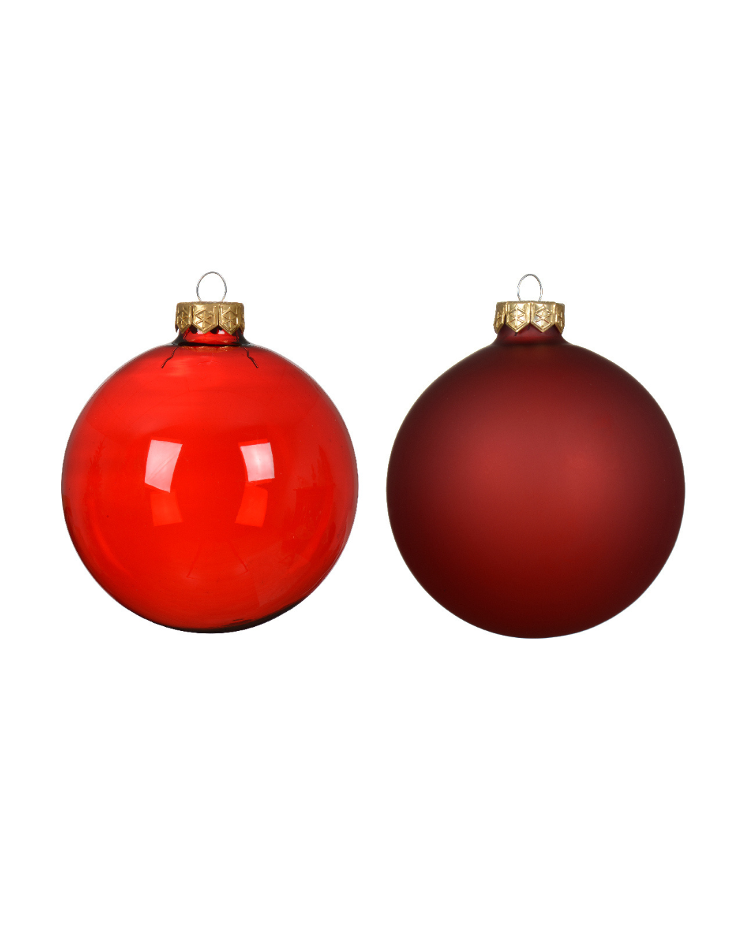 Red glass baubles 142002