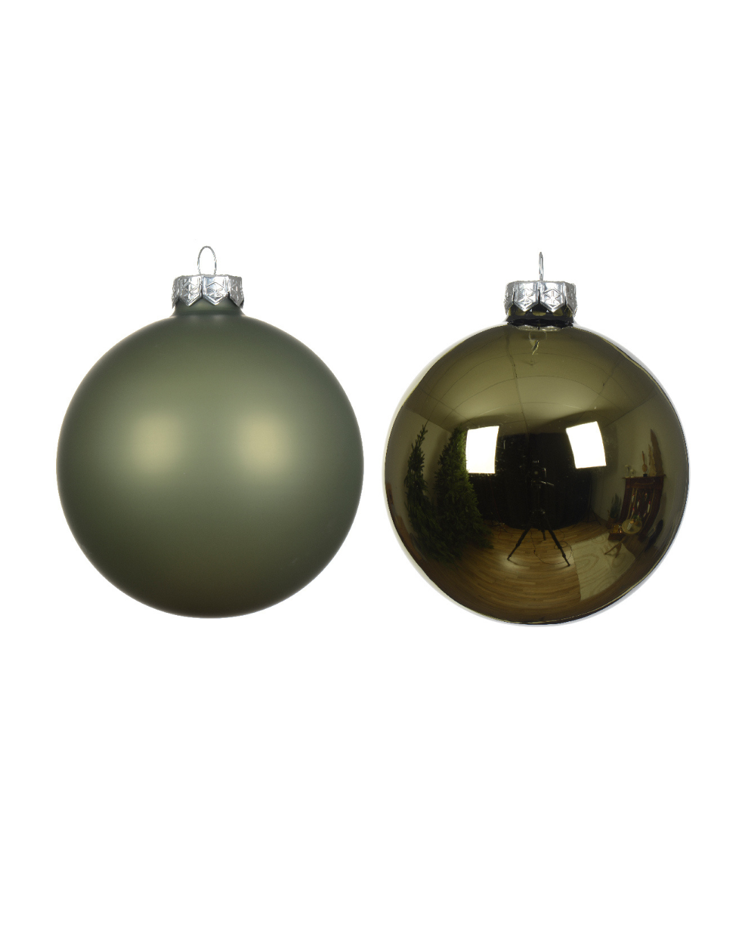 Rosemary Green Glass Baubles 141663