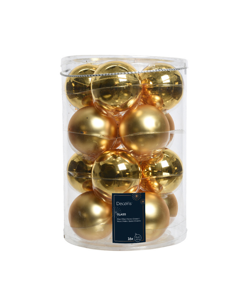 Gold glass baubles 140713