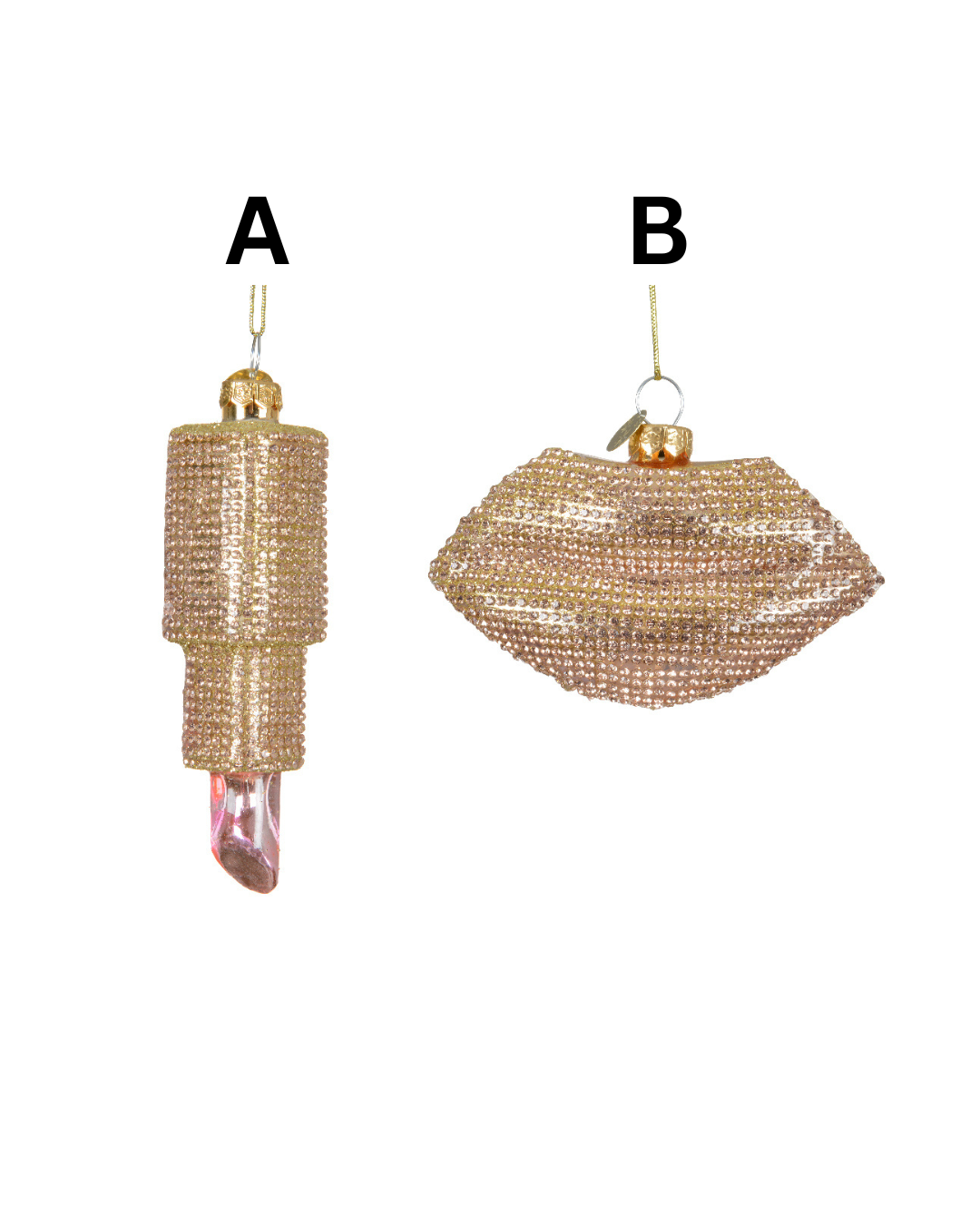 Figure glass w gold diamonds 129708