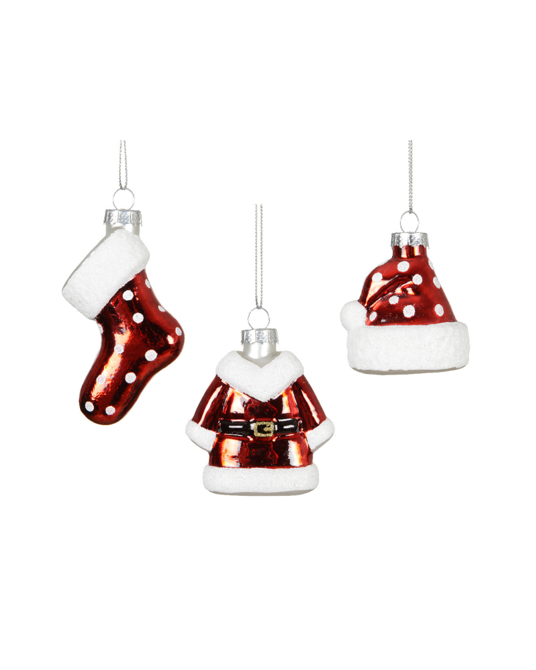 Figure glass w glitter 125116