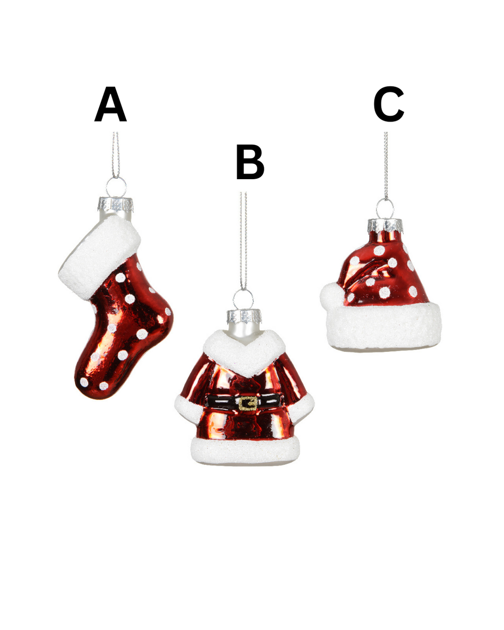 Figure glass w glitter 125116