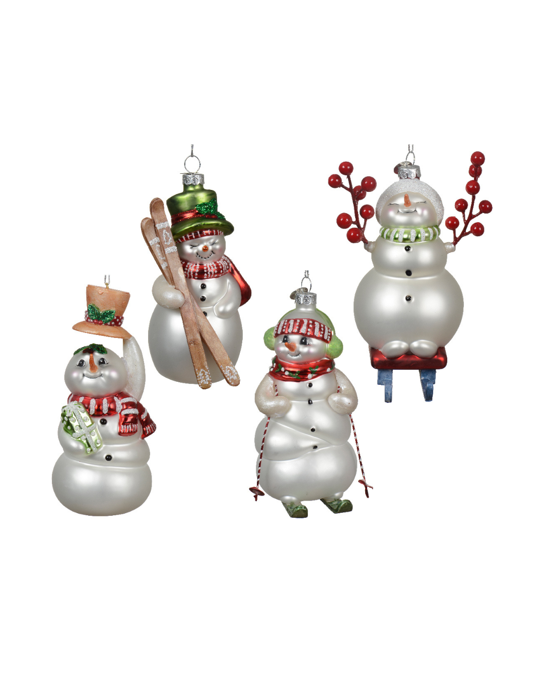 Snowman glass 121472