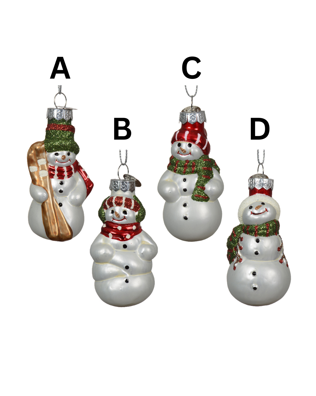 Snowman glass 068163