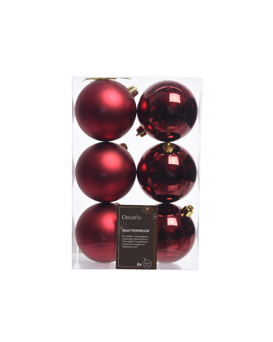 Baubles polystyrene Burgundy 022053