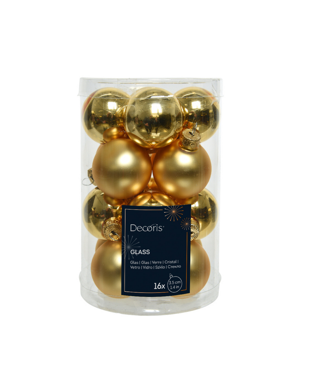 Baubles glass Gold 010347