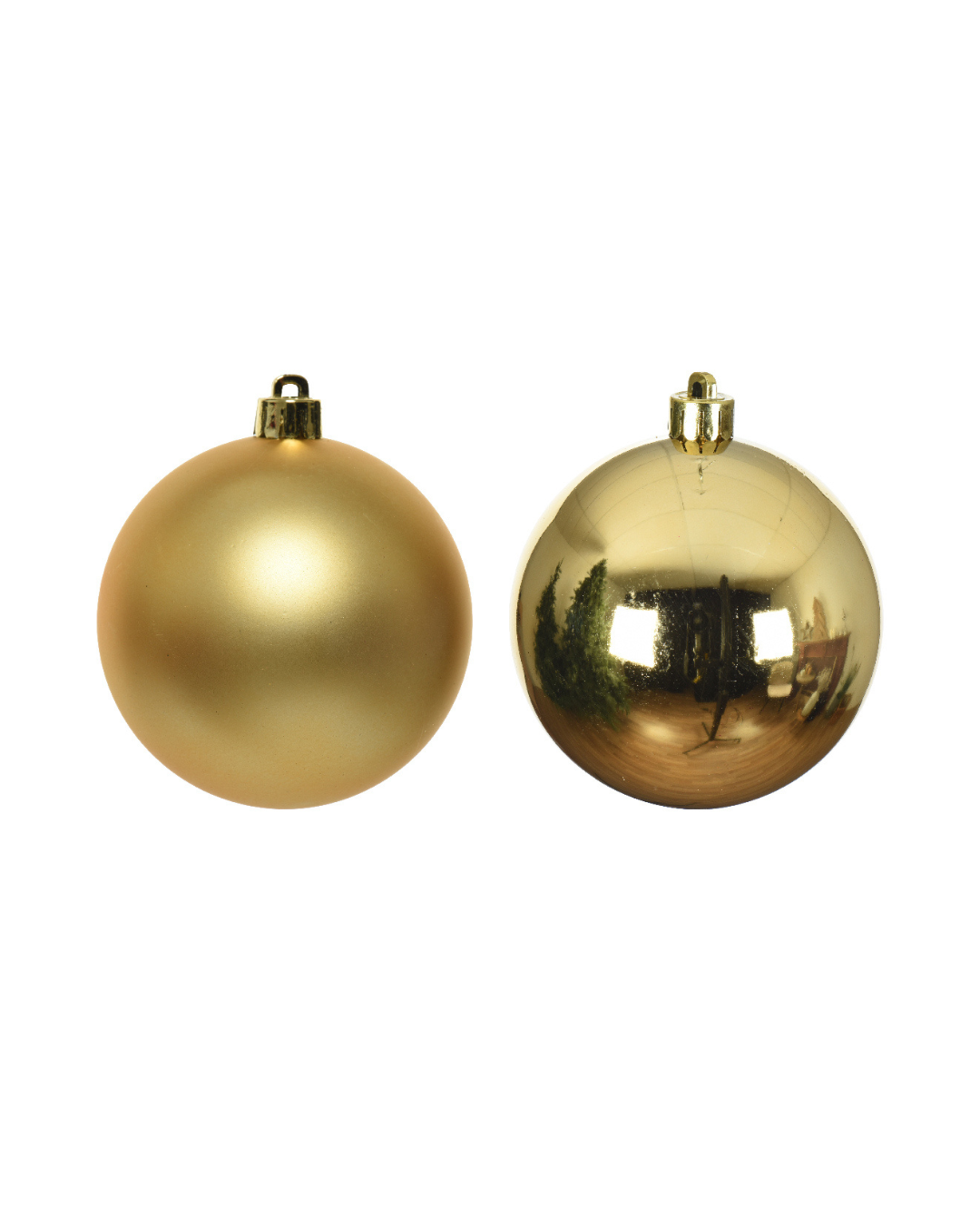 Glass baubles Gold 010347