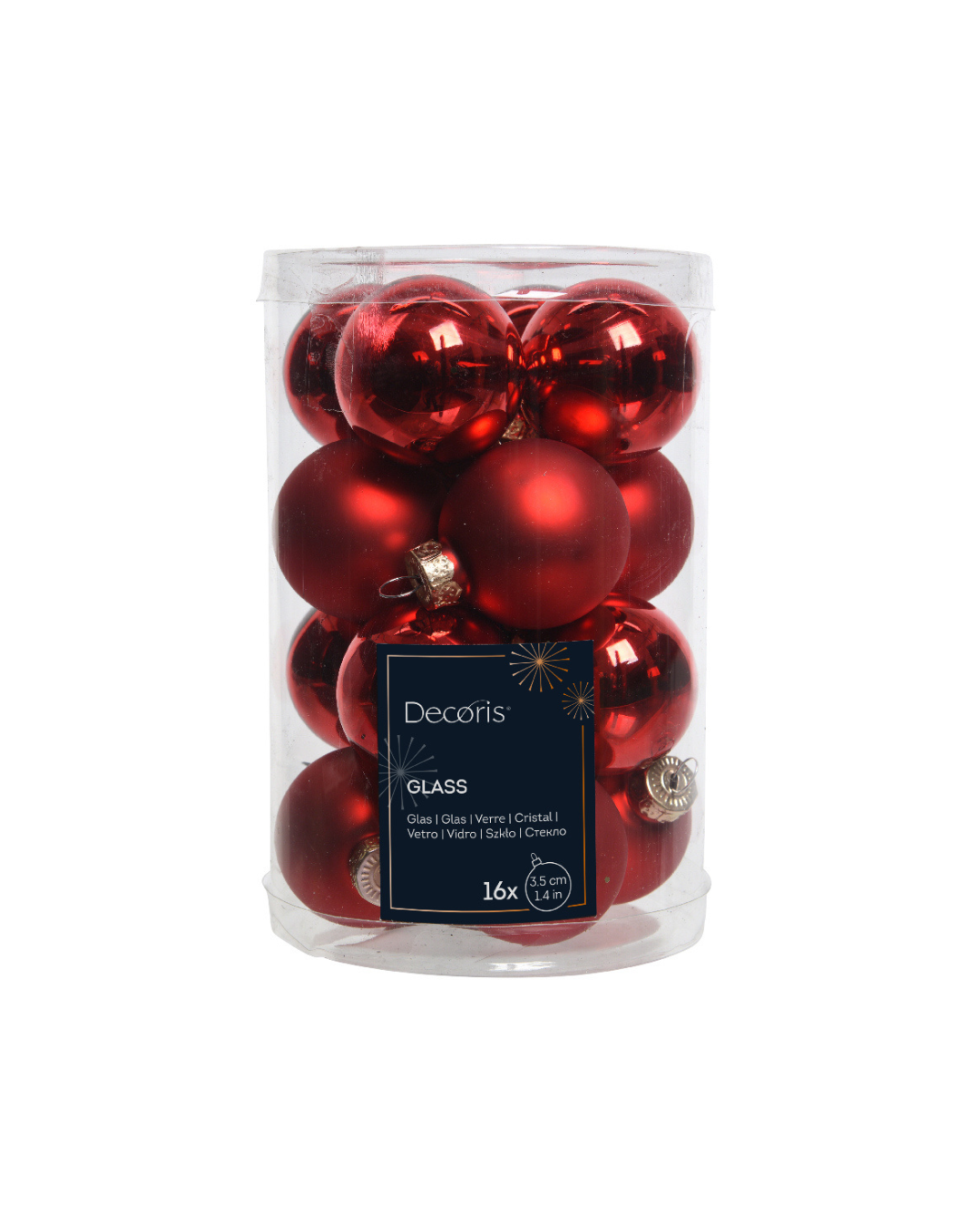 Baubles glass Red 010356