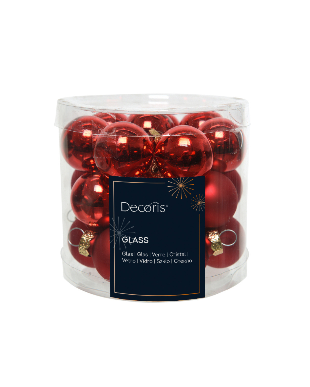 Baubles glass Red 010256