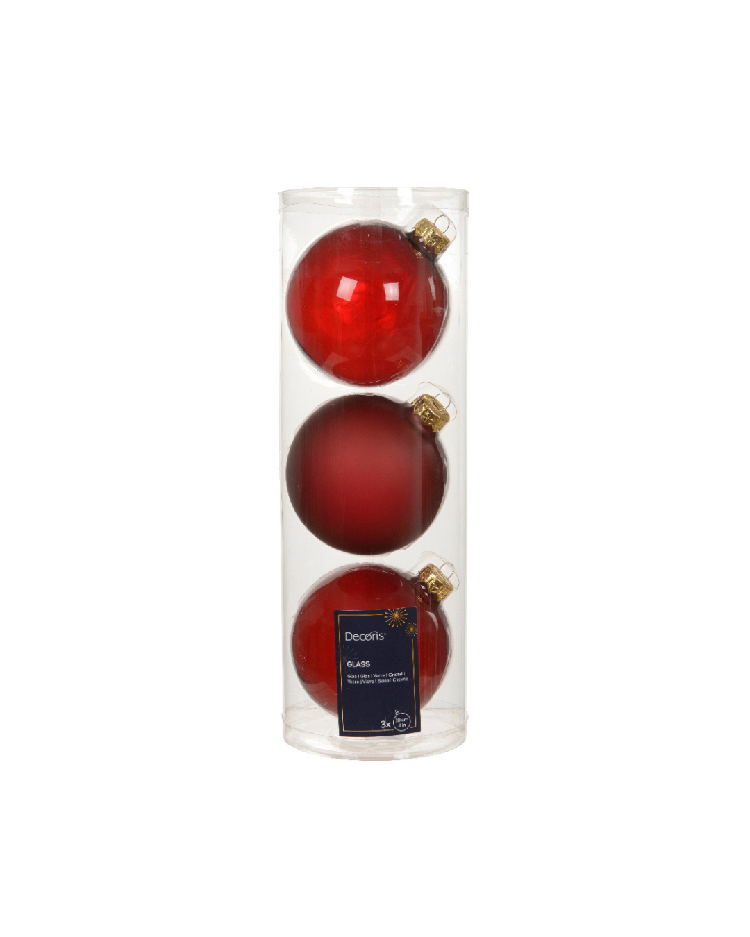 Glass baubles Burgundy 142003