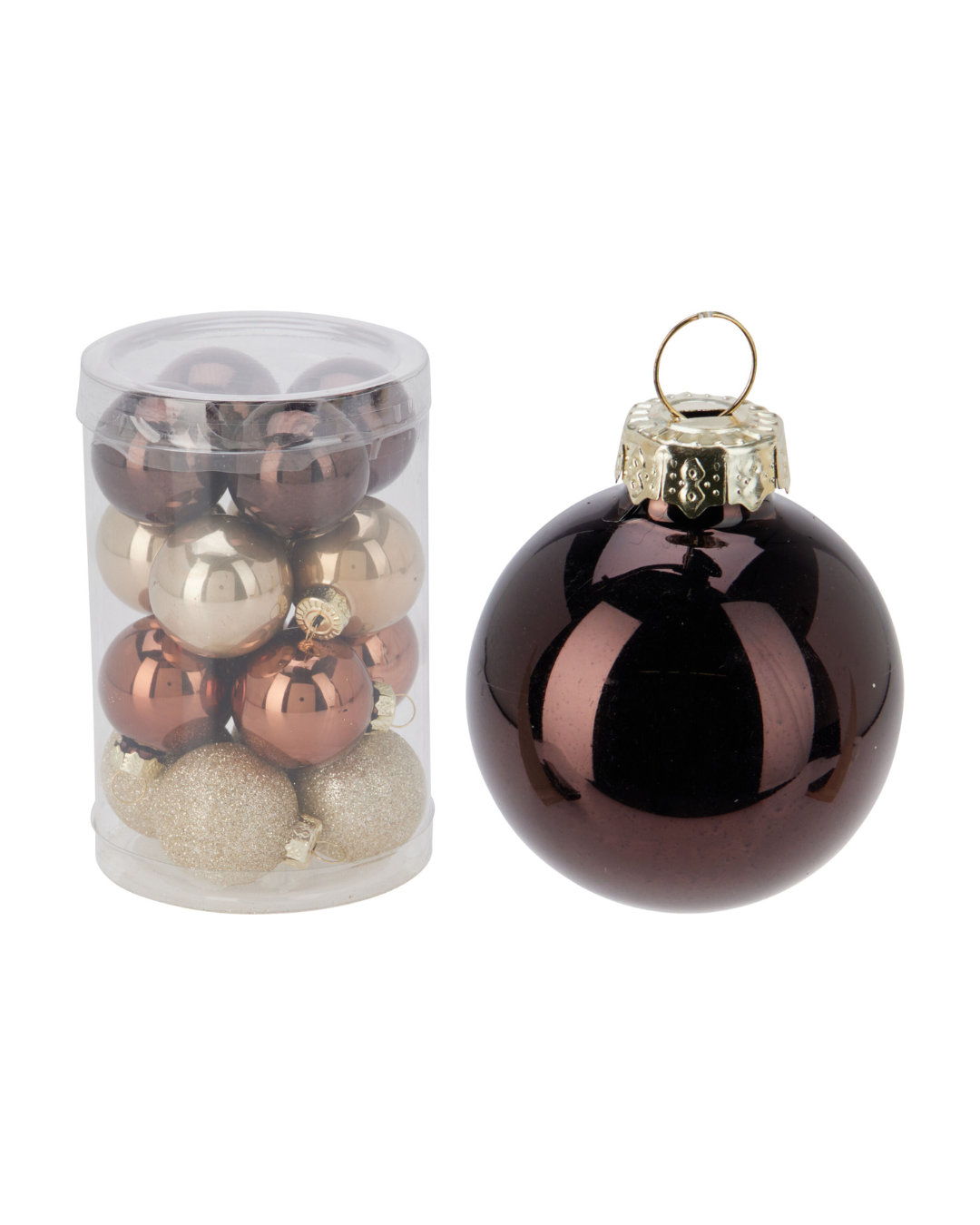 Bauble Glass Amber ARB102130