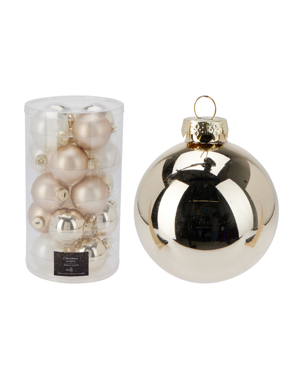 Bauble Glass Beige ARB104160