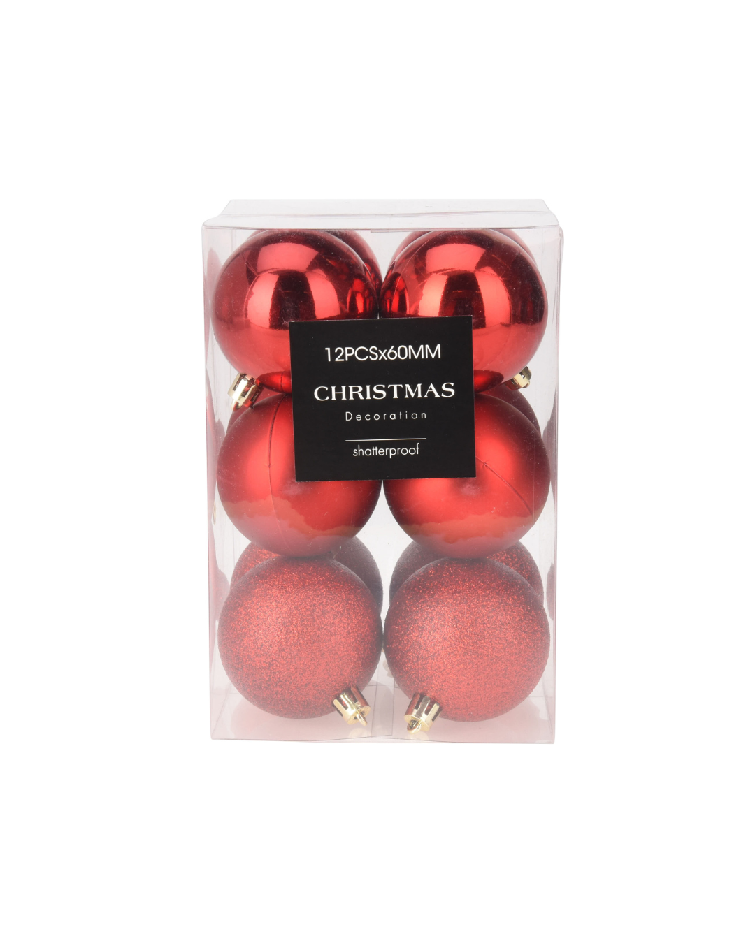 Baubles polystyrene Red AVS100620