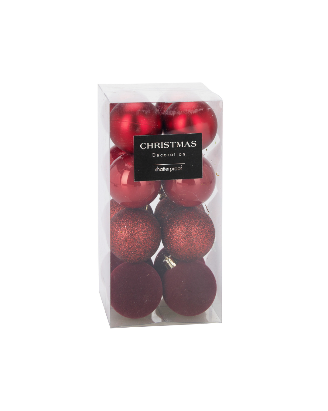 Baubles polystyrene Dark Red CAN310050