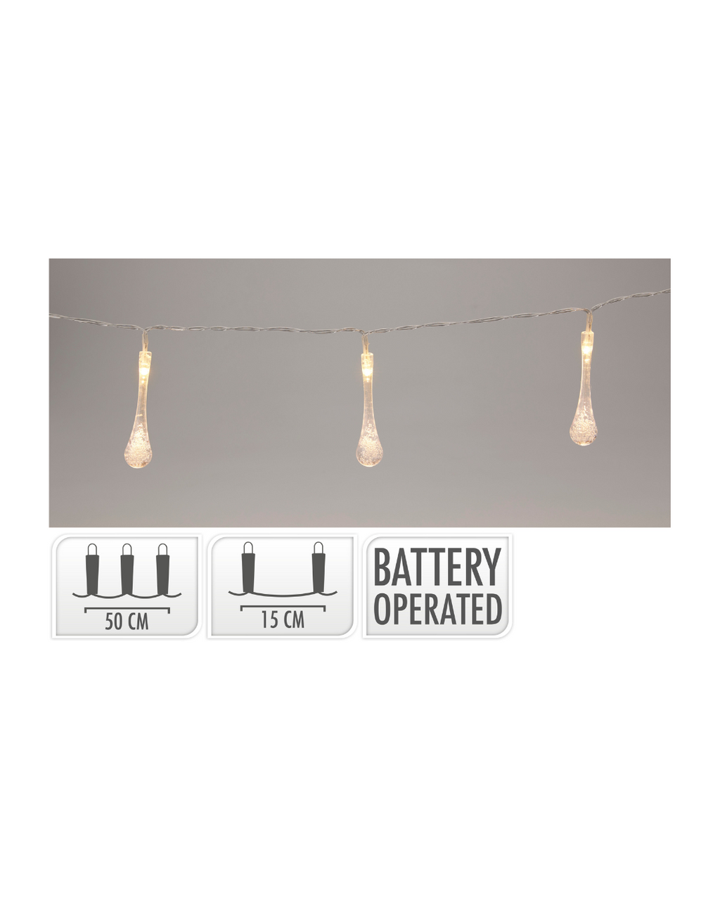 Water Drops LED String Lights