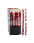 Polystyrene baubles Red ABT634820
